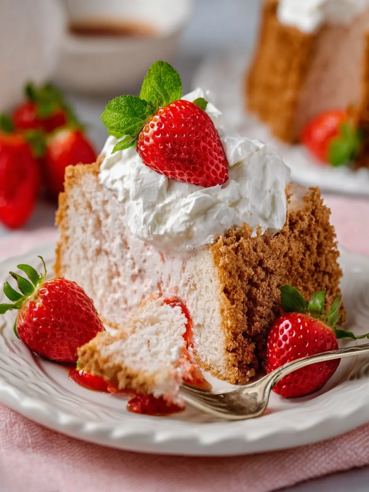 Strawberry Angel Food Cake: A Blissfully Light Delight 6