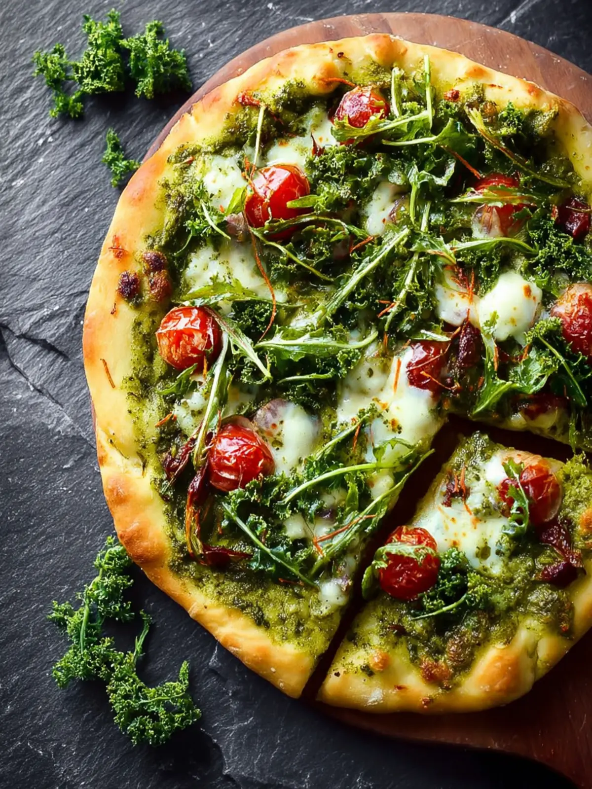 Super Green Kale Pesto Pizza First Image