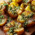 Ultimate Crispy Smashed Potatoes With Garlic Pesto Recipe First Image