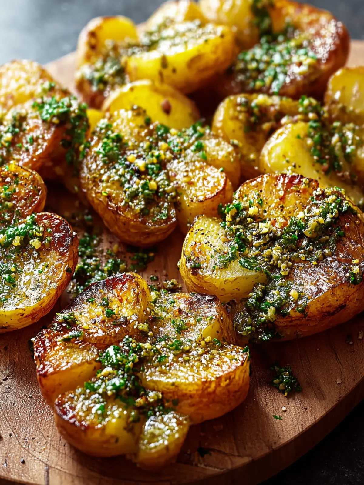 Ultimate Crispy Smashed Potatoes With Garlic Pesto Recipe First Image