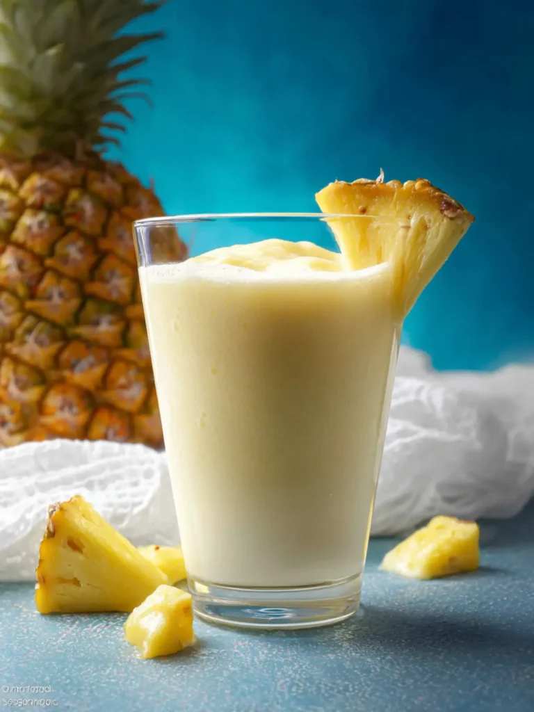 Pineapple Smoothie with Milk & Yogurt First Image