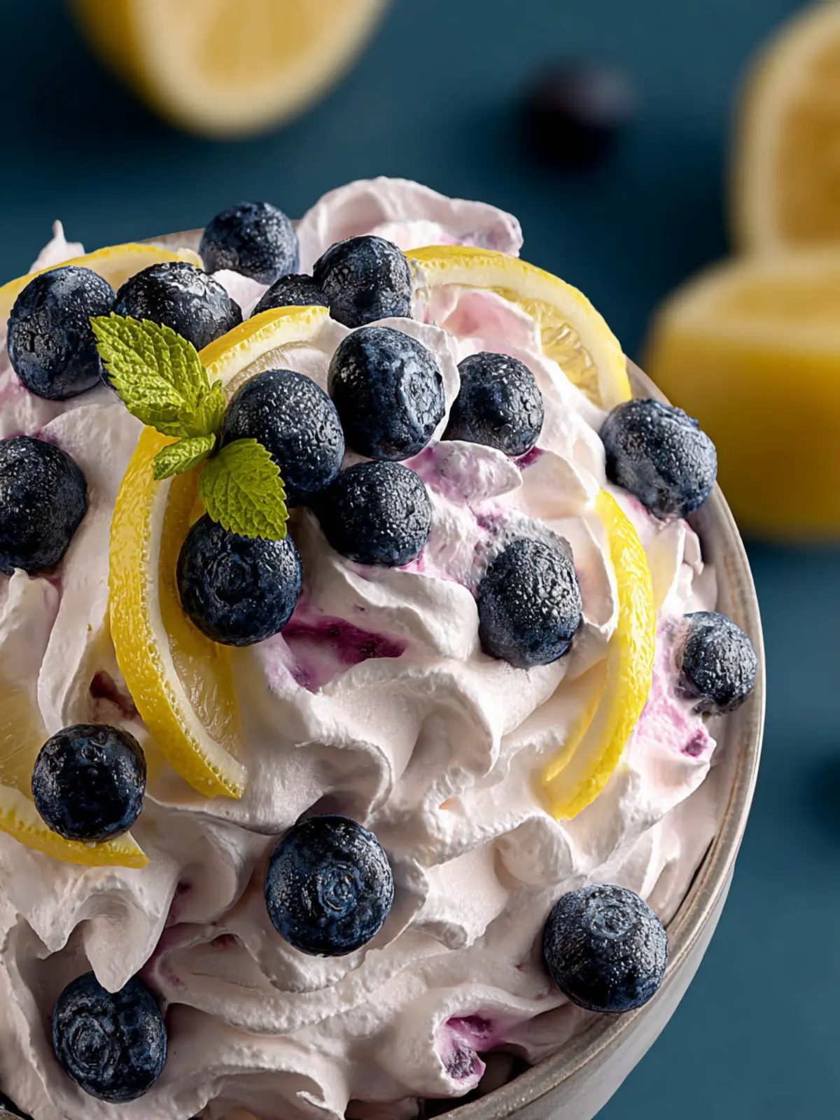 Irresistible Lemon Blueberry Fluff - A Creamy Delight! First Image