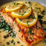 Creamy Lemon Garlic Salmon Piccata: An Amazing Ultimate Recipe First Image
