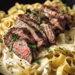Indulgent Steak Alfredo: A Creamy Dinner Delight First Image