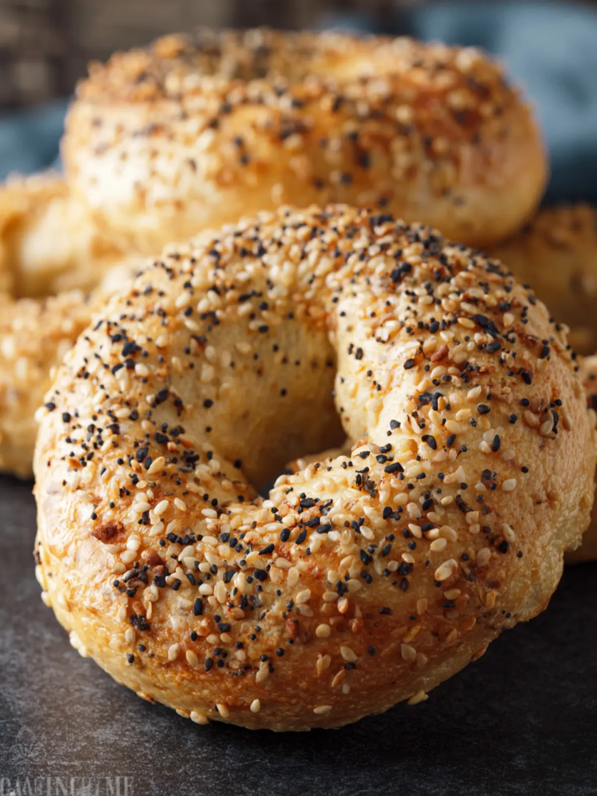Air Fryer Two Ingredient Bagels (No Yeast) First Image