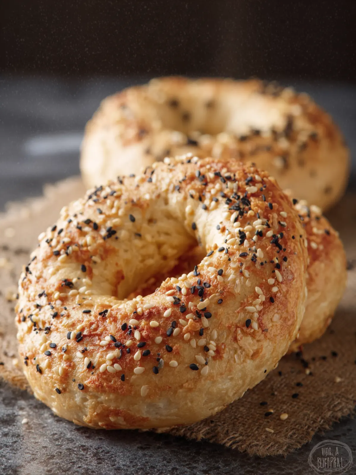 Air Fryer Two Ingredient Bagels No Yeast Fourth Image wmwsd7