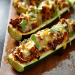 BBQ Chicken Stuffed Zucchini Boats: A Juicy Twist on Dinner 9 BBQ Chicken Stuffed Zucchini Boats First Image