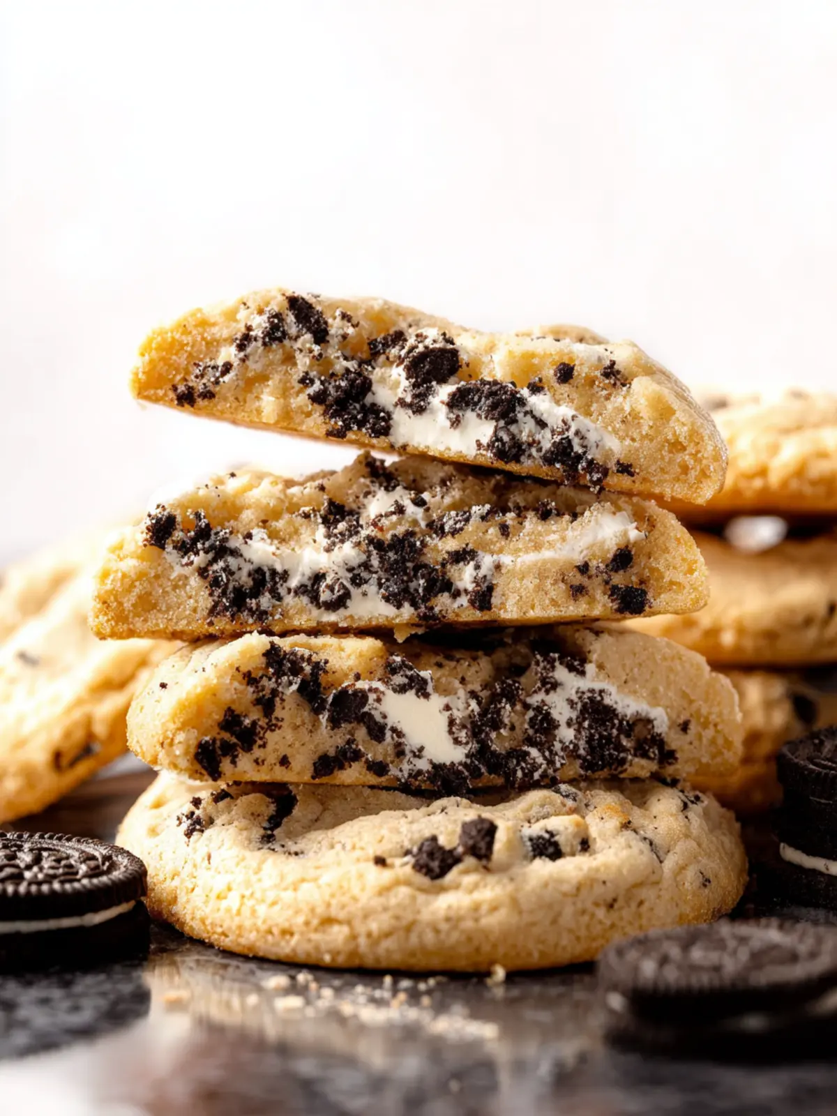 Bakery-Style Cookies and Cream Cookies First Image