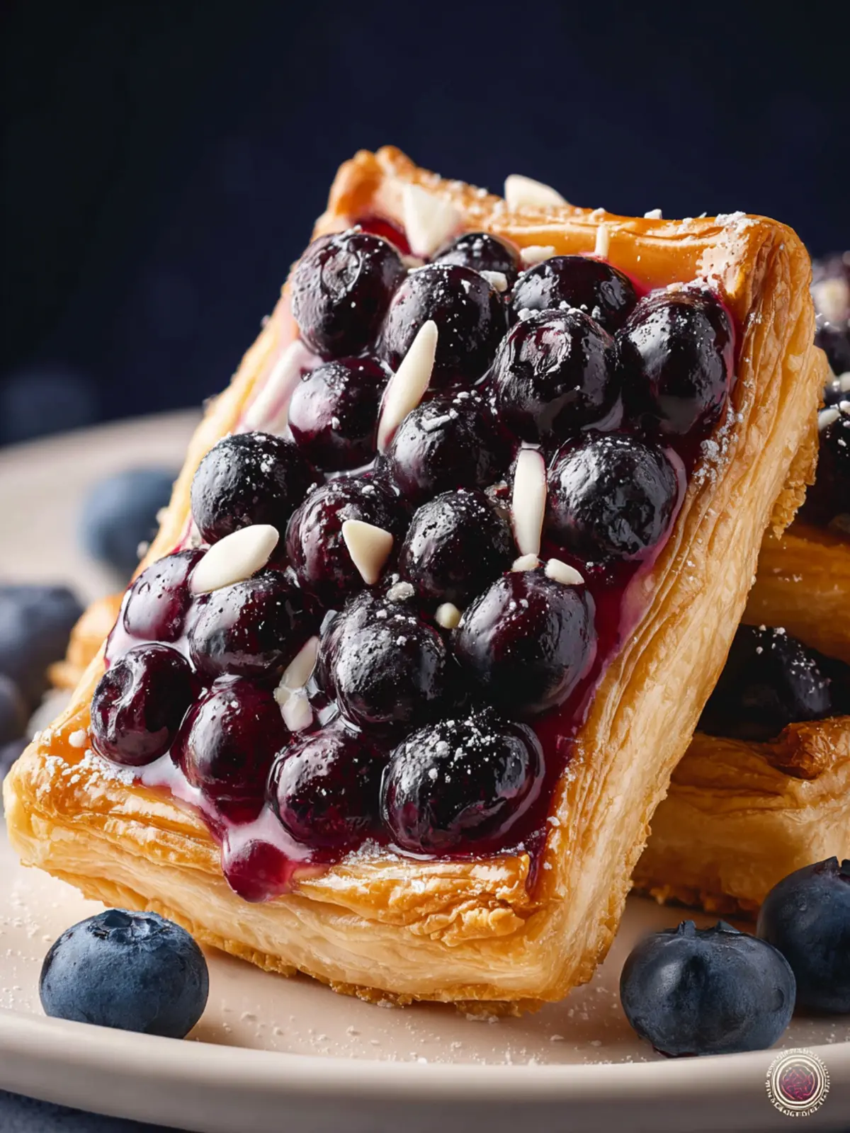 Blueberry Puff Pastry Tarts Fourth Image etkr5b