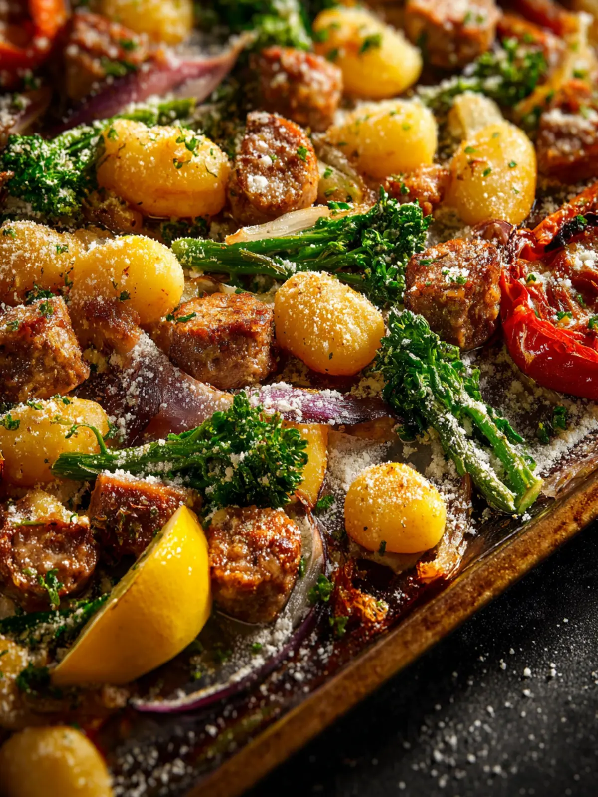 Busy Day Sheet Pan Gnocchi and Sausage First Image