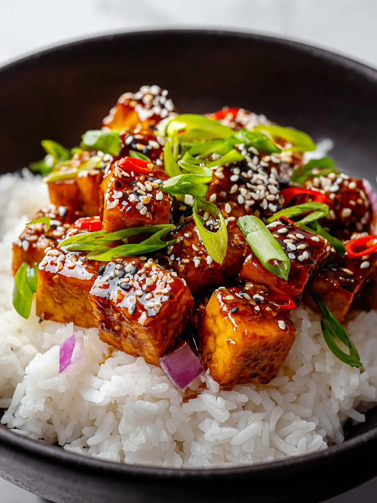 Irresistible Honey Garlic Tofu: Quick & Delicious Bliss! 5 Irresistible Honey Garlic Tofu Recipe - Quick & Delicious First Image