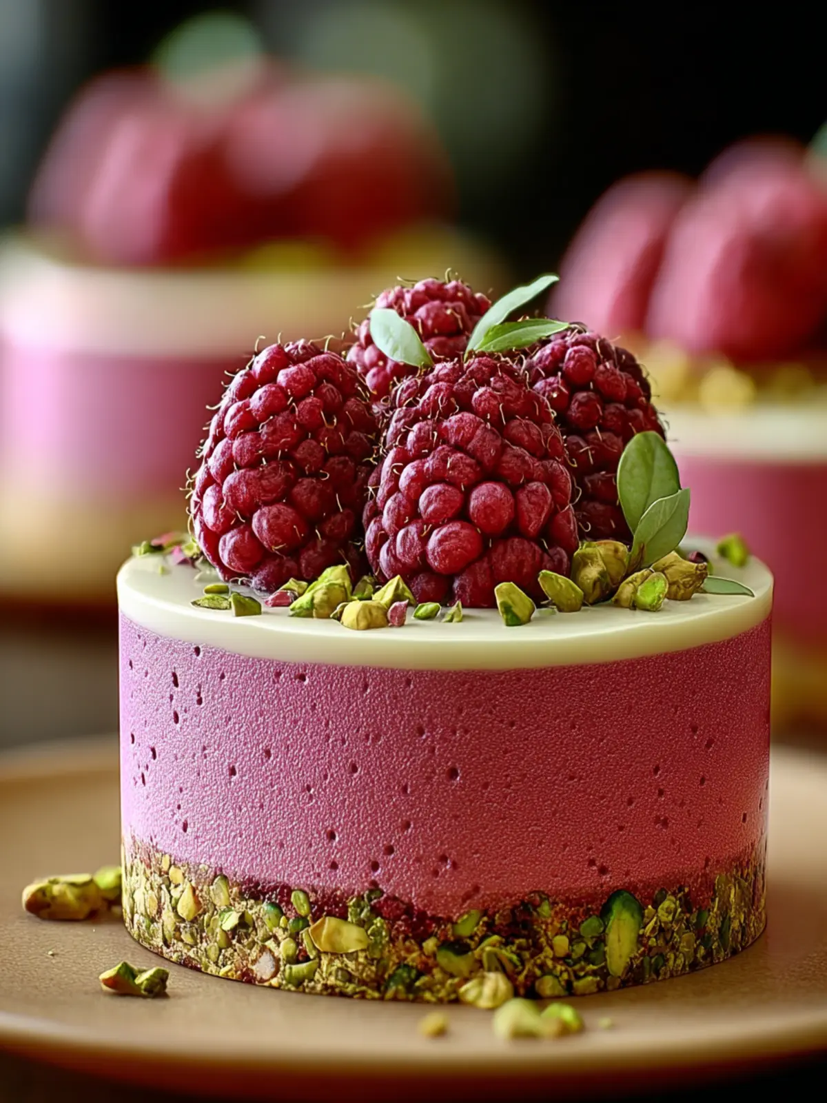 Irresistible Raspberry Pistachio Mousse Cakes: Indulge Today! 5 Irresistible Raspberry Pistachio Mousse Cakes Recipe First Image
