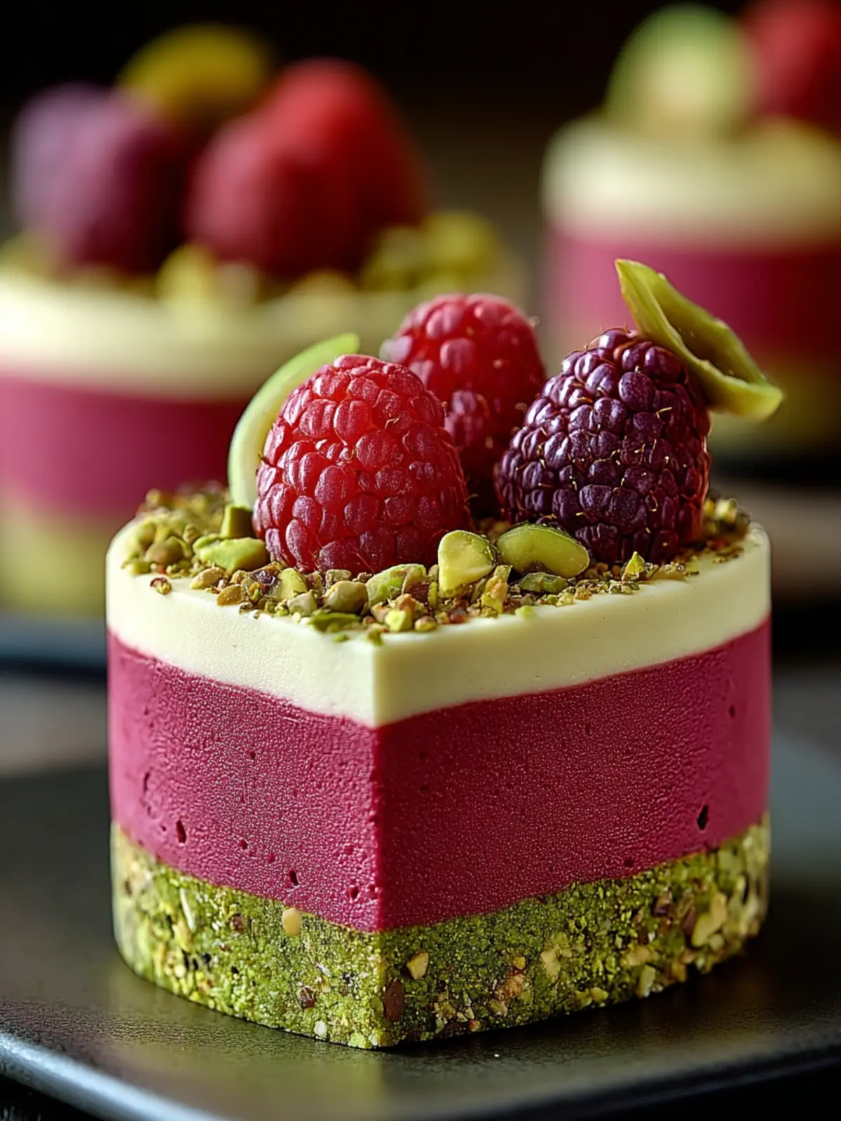 Irresistible Raspberry Pistachio Mousse Cakes: Indulge Today! 7 Irresistible Raspberry Pistachio Mousse Cakes Recipe Third Image ndv8eu