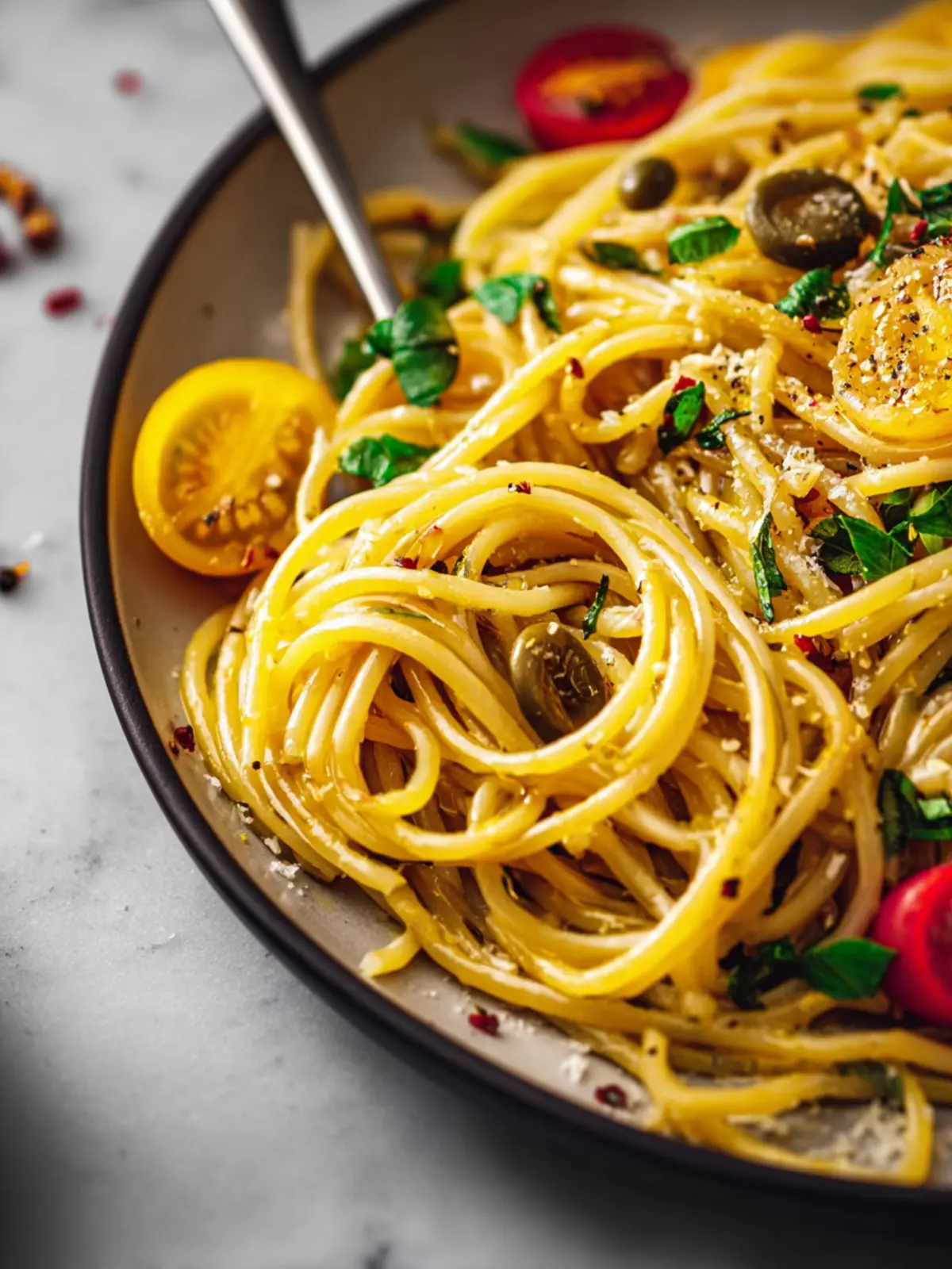 15 Minute Easy Olive Oil Pasta Fourth Image aezzgl