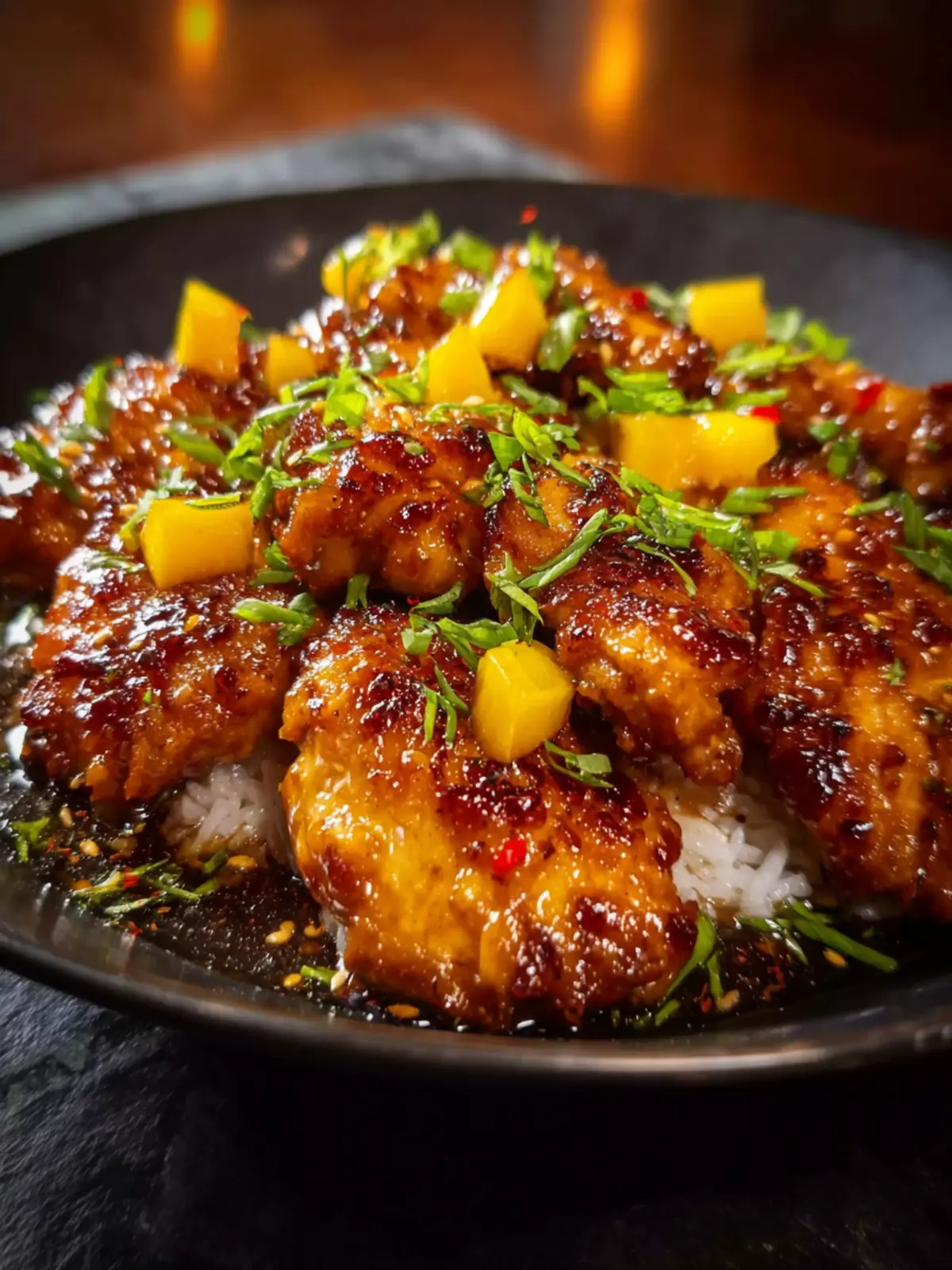 Asian Mango Glazed Chicken A Sweet and Savory Story Worth Sharing Fourth Image uru7ya