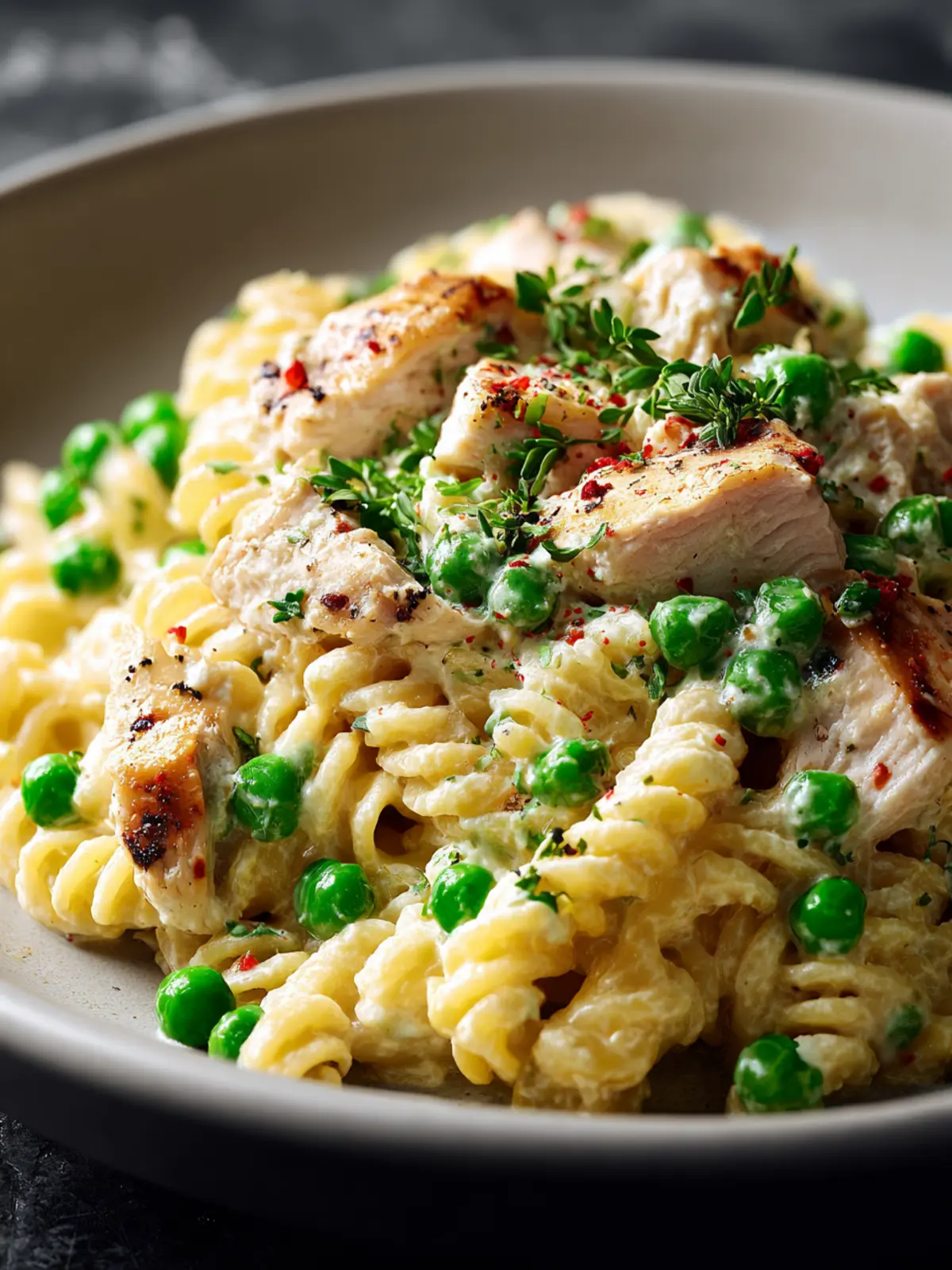 Chicken and Peas Creamy Pasta: A Delightful Family Favorite 8 Chicken And Peas Creamy Pasta Fourth Image gvkfpf