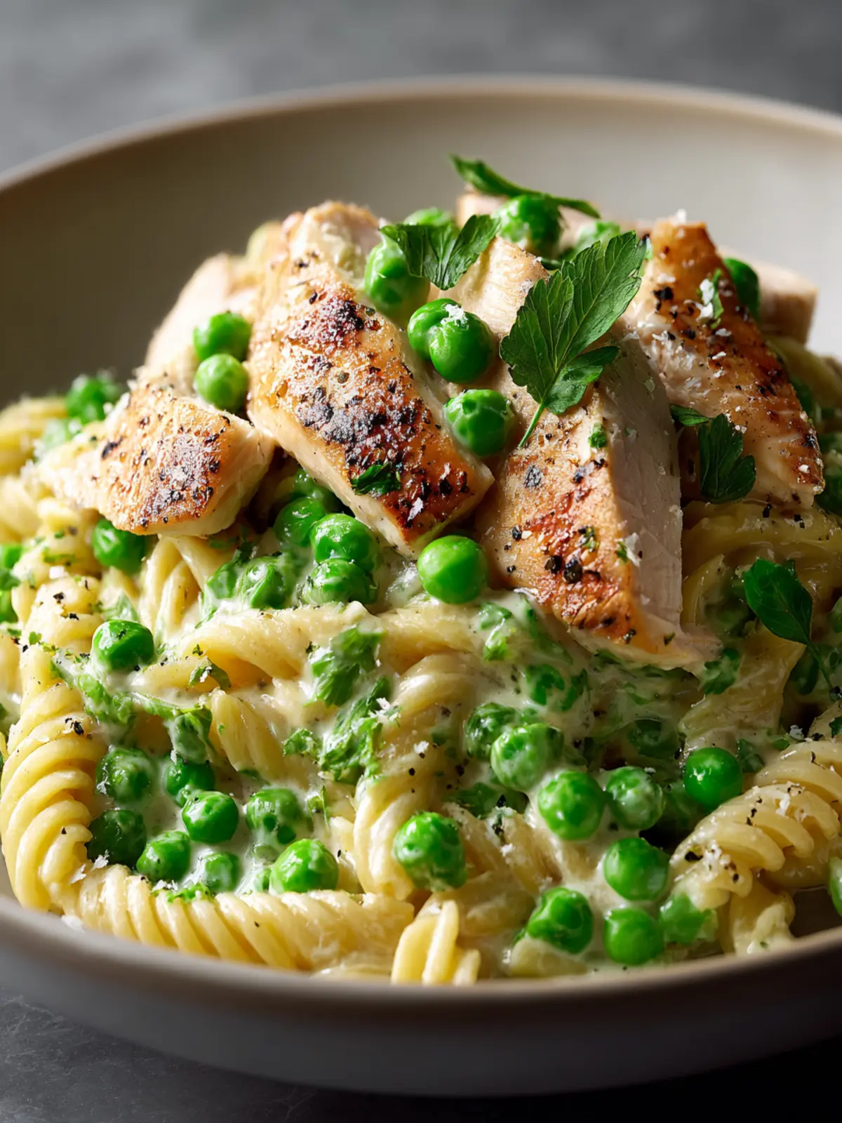 Chicken and Peas Creamy Pasta: A Delightful Family Favorite 6 Chicken And Peas Creamy Pasta Second Image bpni3s
