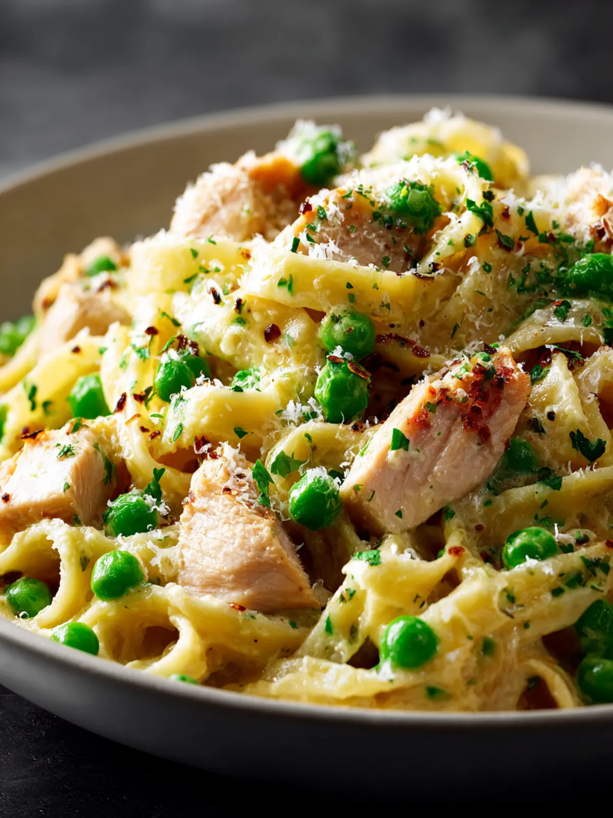 Chicken and Peas Creamy Pasta: A Delightful Family Favorite 7 Chicken And Peas Creamy Pasta Third Image qdr149