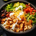 Chicken Burrito Bowl: Best Copycat Chipotle Chicken Recipe 9 Chicken Burrito Bowl with Copycat Chipotle Chicken First Image