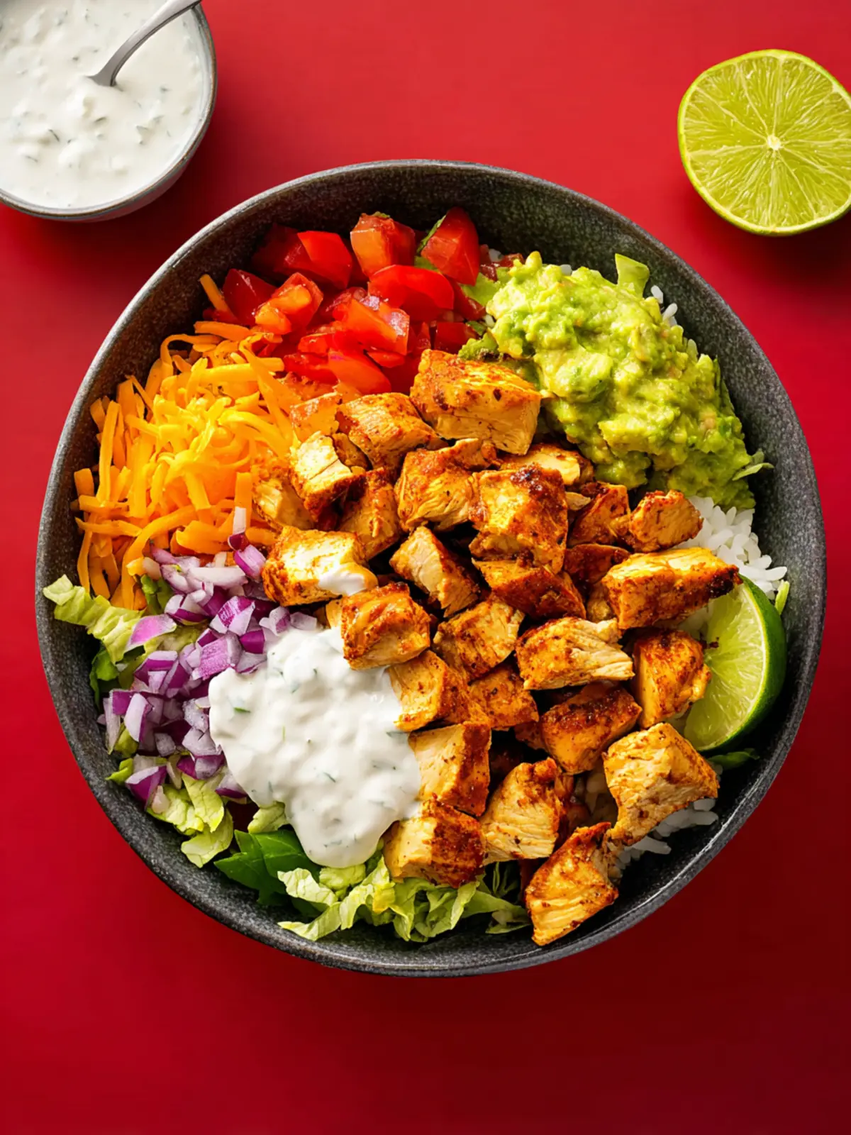 Chicken Burrito Bowl: Best Copycat Chipotle Chicken Recipe 8 Chicken Burrito Bowl with Copycat Chipotle Chicken Fourth Image oziiy1