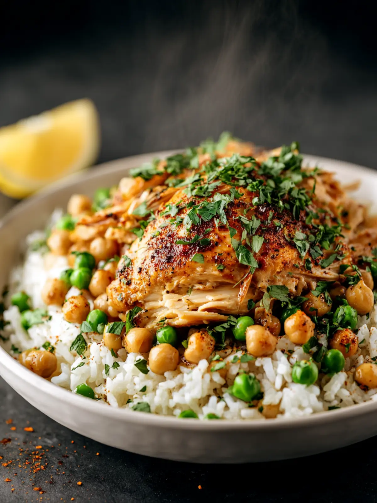 Chicken Peas And Rice Recipe First Image