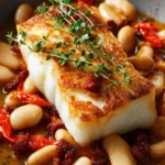 Cod with chorizo and white beans First Image