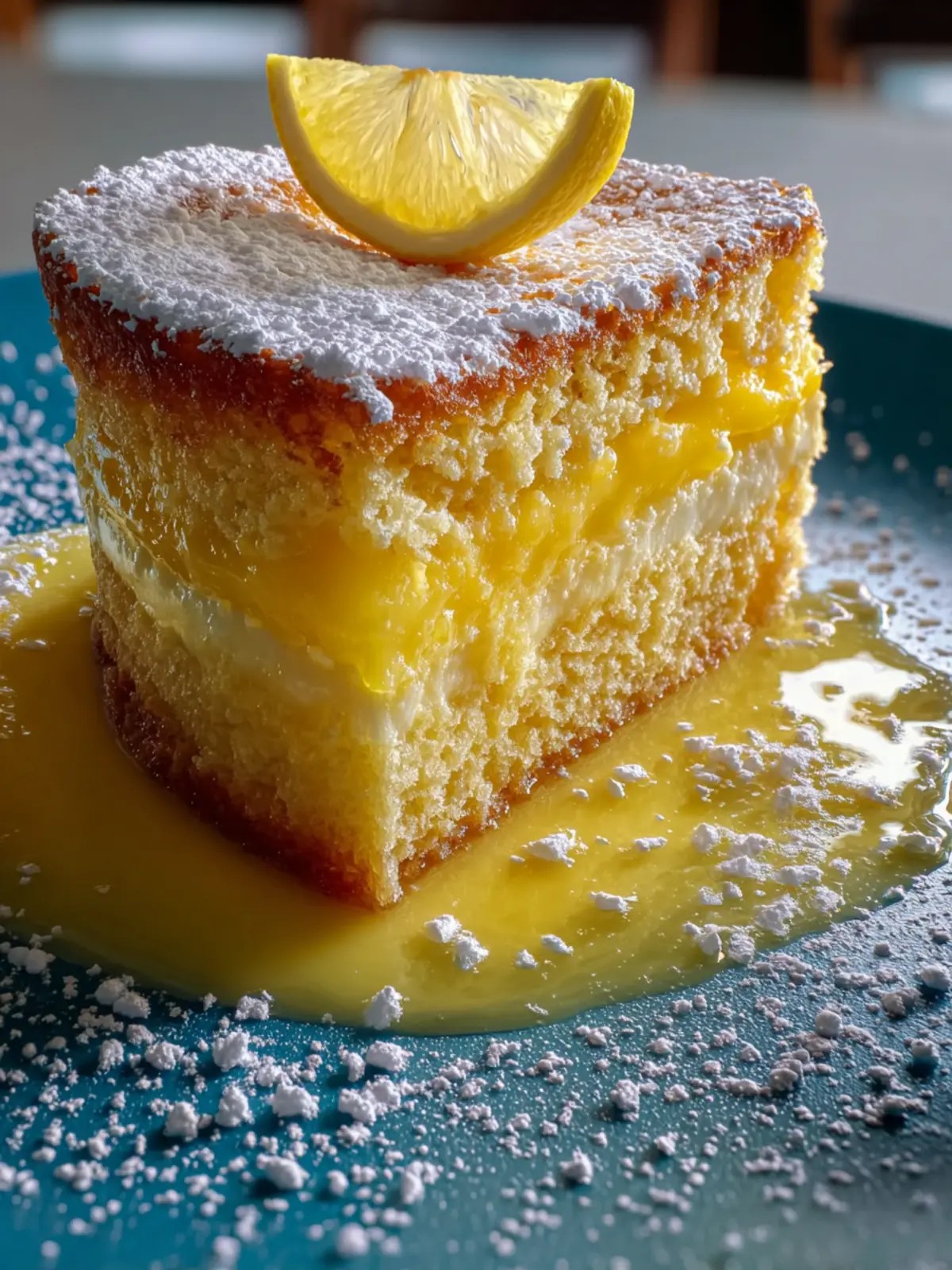 Lemon Custard Cake First Image