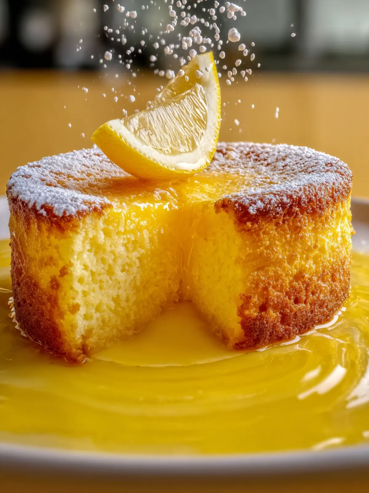 Lemon Custard Cake Fourth Image tolzcw