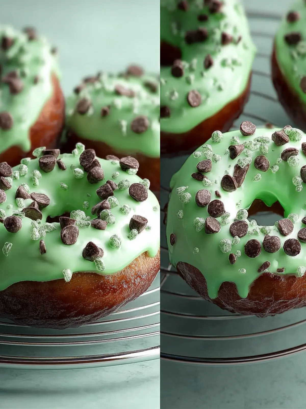 Mint Chip Donuts: Irresistibly Soft with a Fresh Twist! 5 Mint Chip Donuts First Image