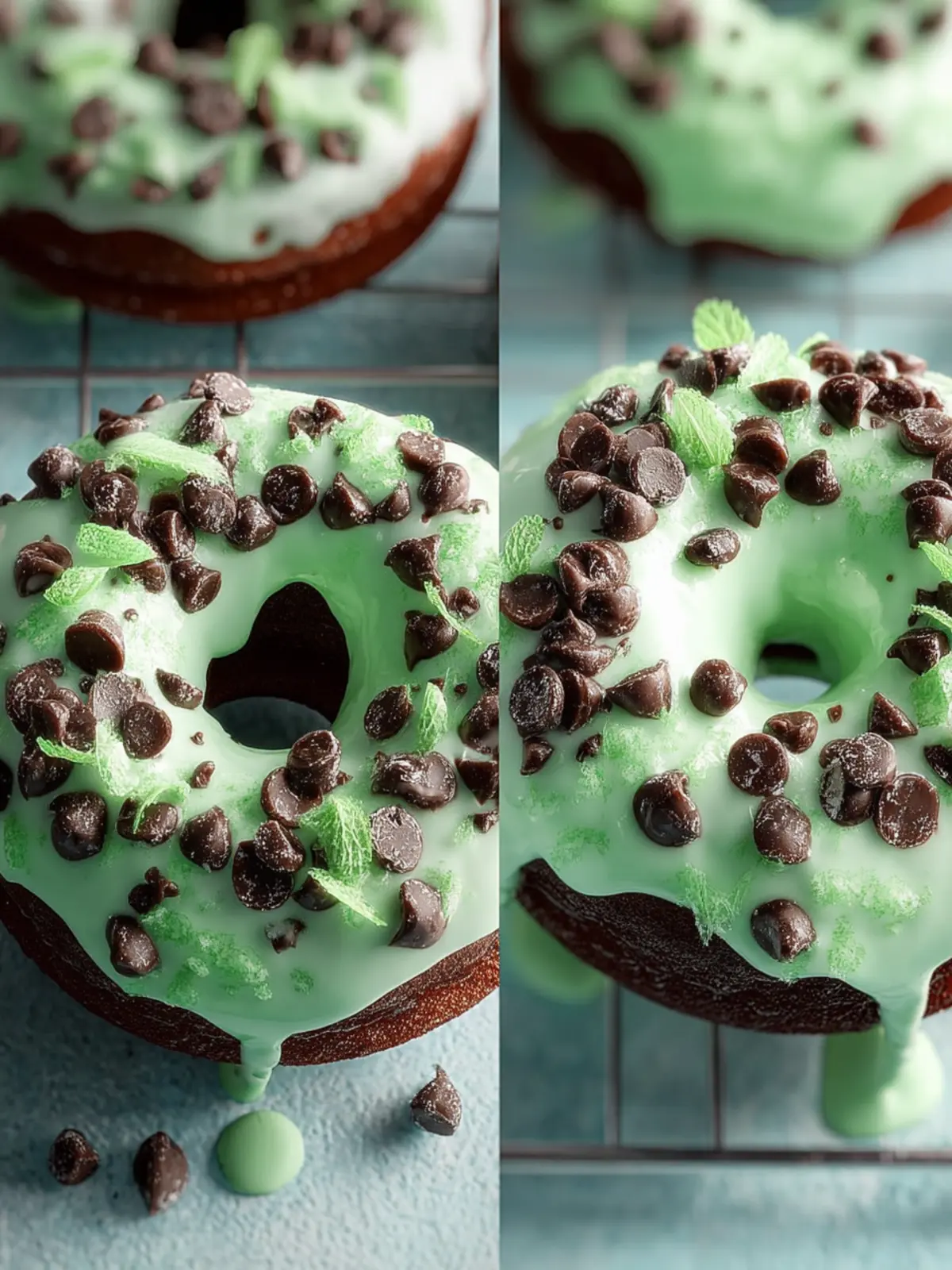 Mint Chip Donuts: Irresistibly Soft with a Fresh Twist! 7 Mint Chip Donuts Third Image mswe8w