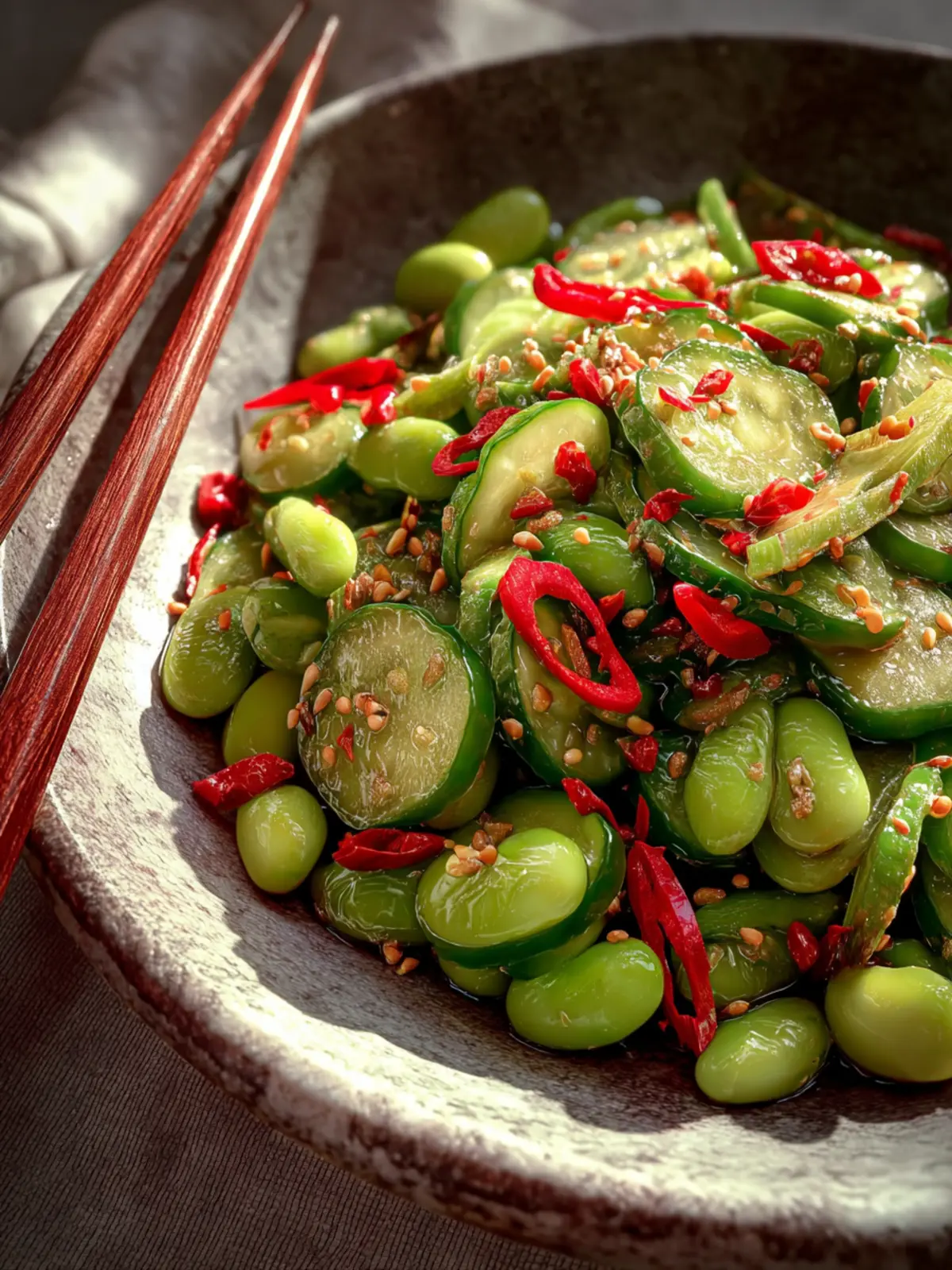 Spicy Cucumber Edamame Salad That Will Ignite Your Tastebuds 5 Spicy Cucumber Edamame Salad First Image