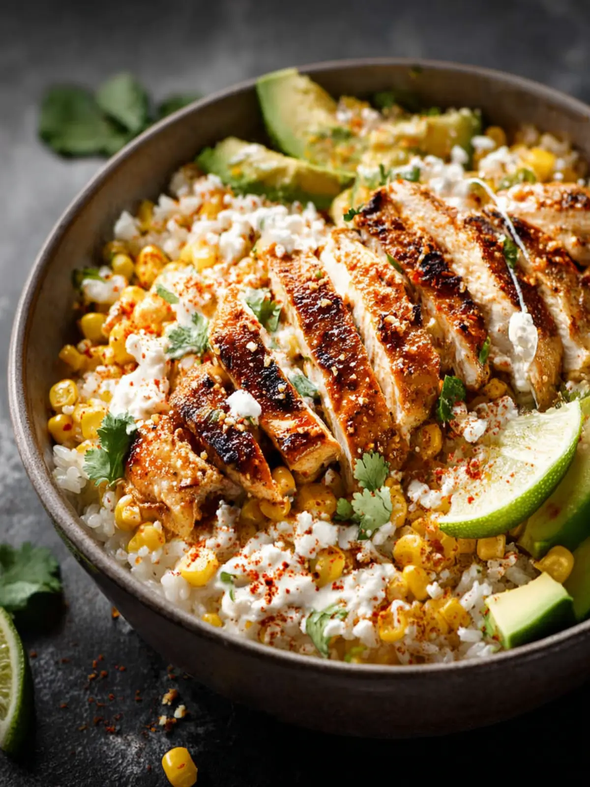 Street Corn Chicken Rice Bowls First Image