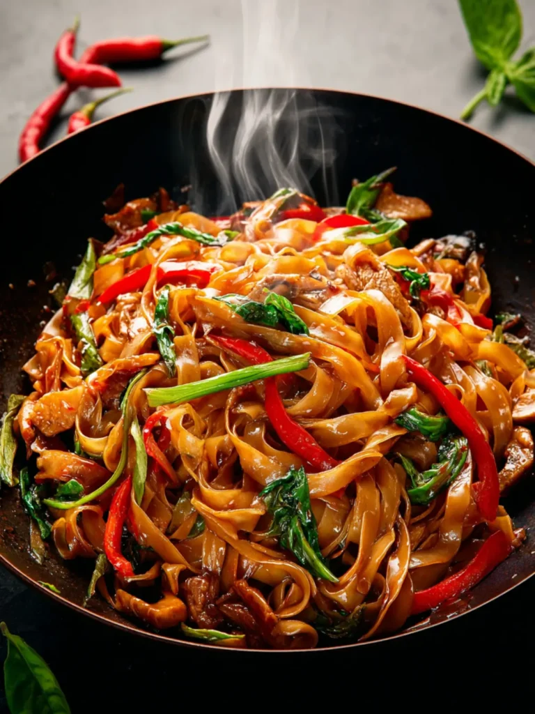 Thai Drunken Noodles Recipe First Image
