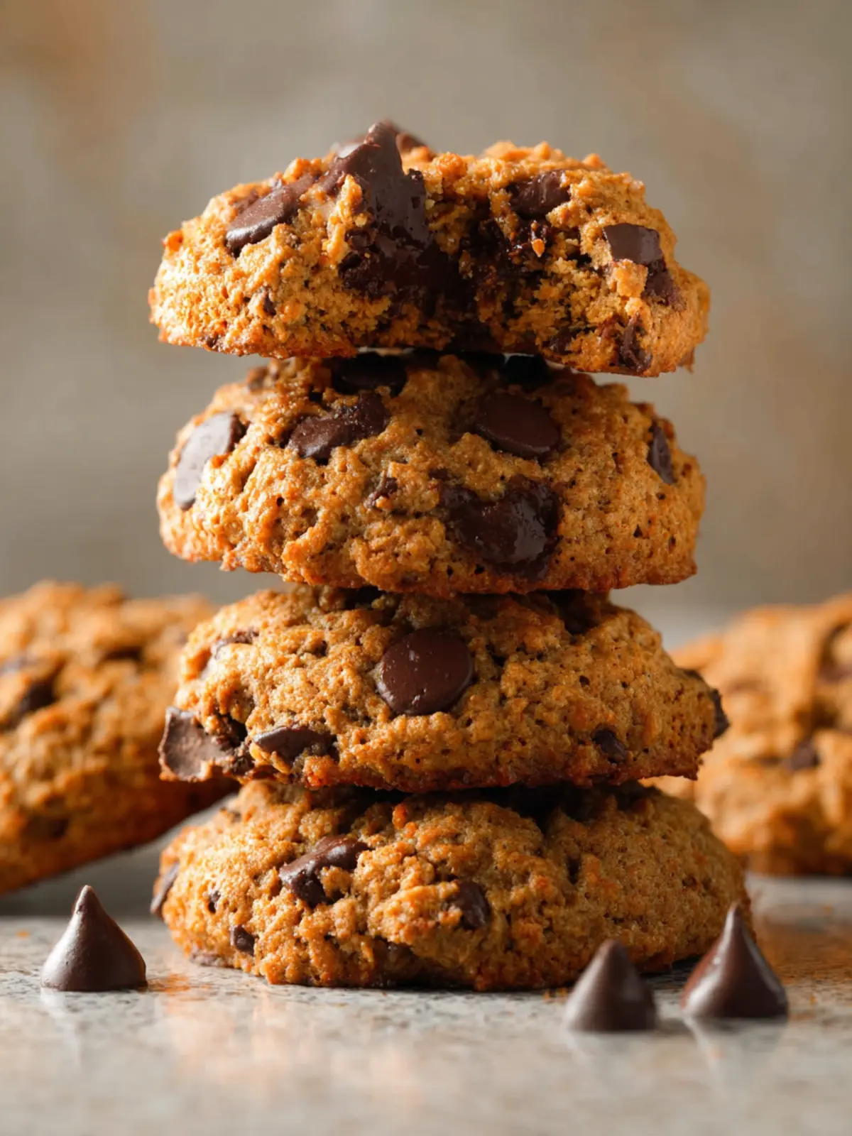 Vegan Oatmeal Chocolate Chip Cookies Second Image zllvkg