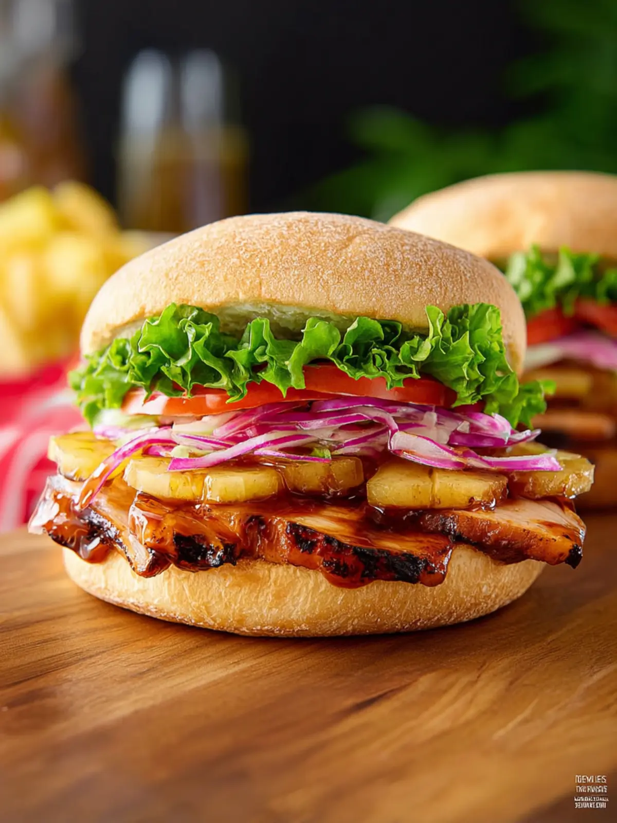 Teriyaki Chicken Sandwich Second Image wyskqj